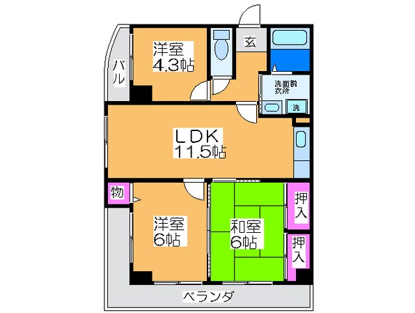 ﾘﾊﾞ-ｻｲﾄﾞFUSAの物件間取画像